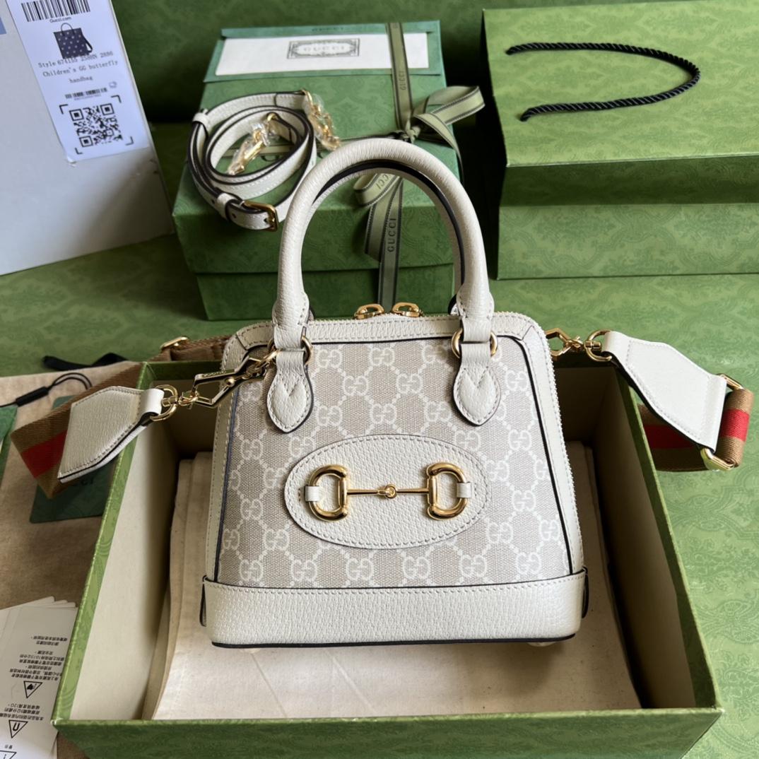 Gucci Horsebit 1955 GG Mini Bag(20-19.5-7.5cm) - DesignerGu