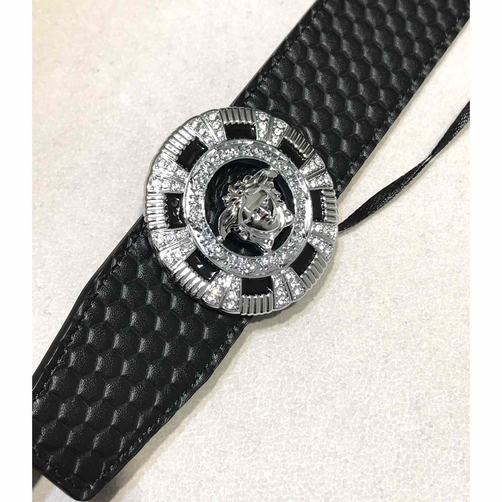 Versace Medusa Leathre Belt    39mm - DesignerGu