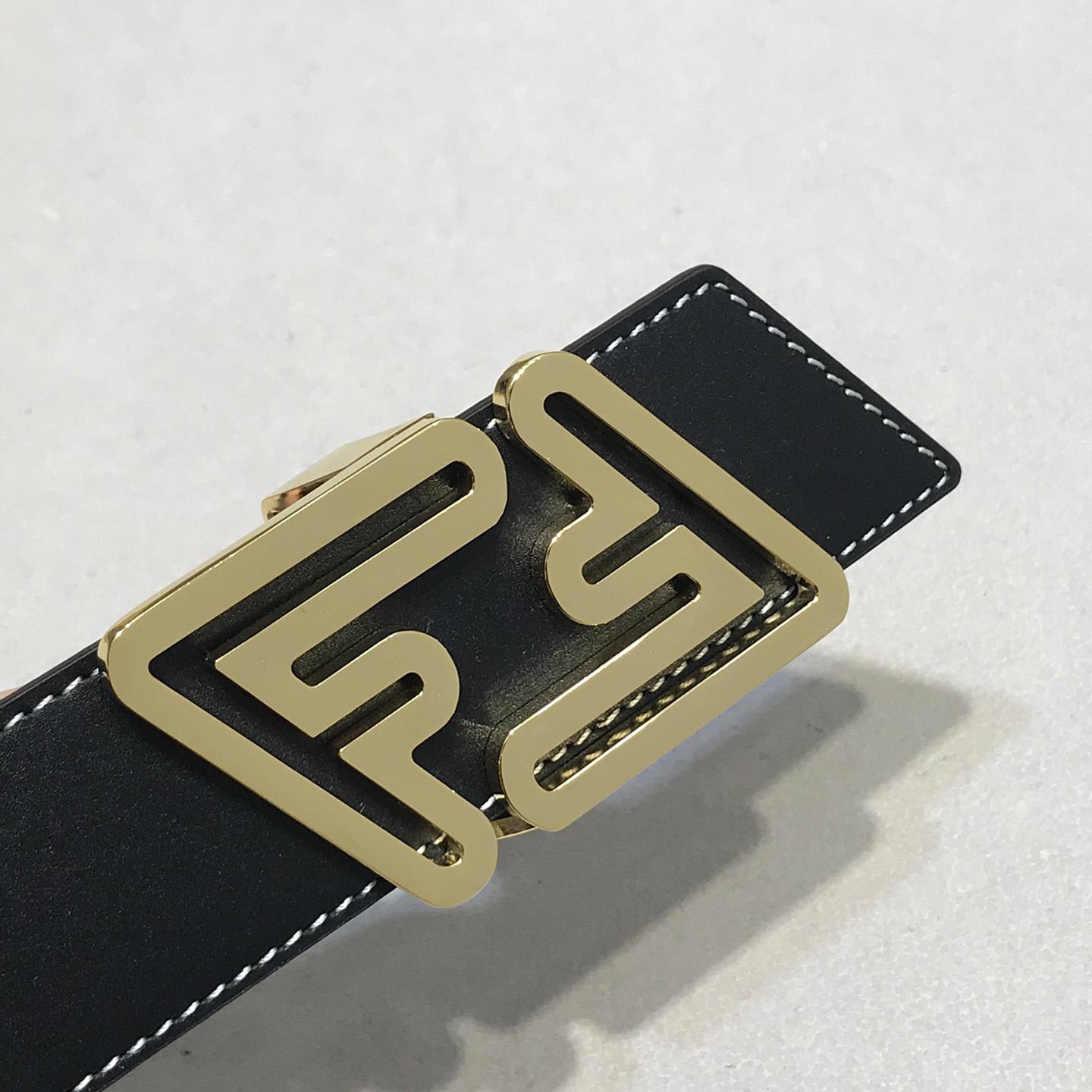 Fendi Black Leather Belt - DesignerGu