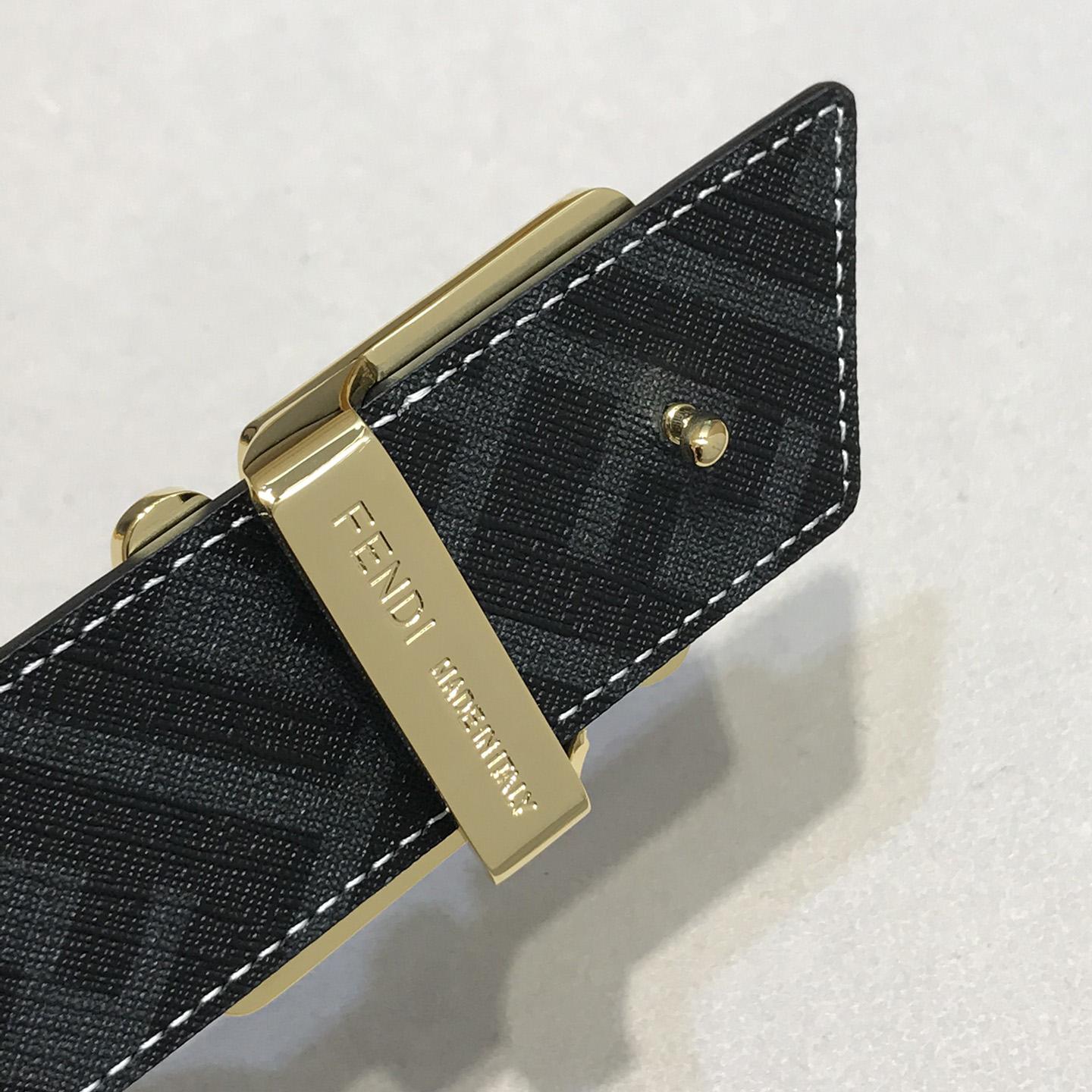 Fendi Black Leather Belt - DesignerGu