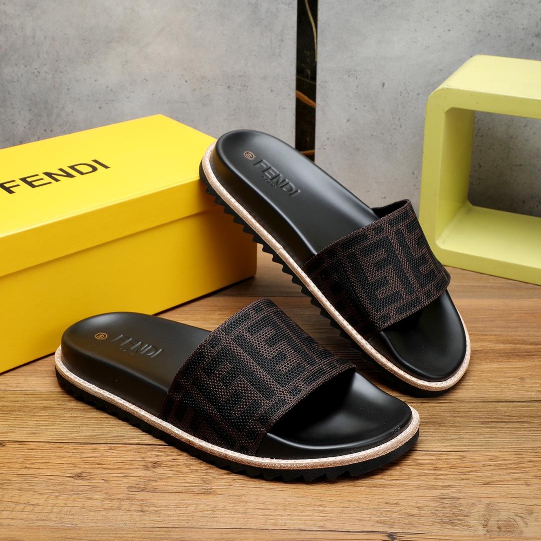 Fendi FF Logo Slides - DesignerGu