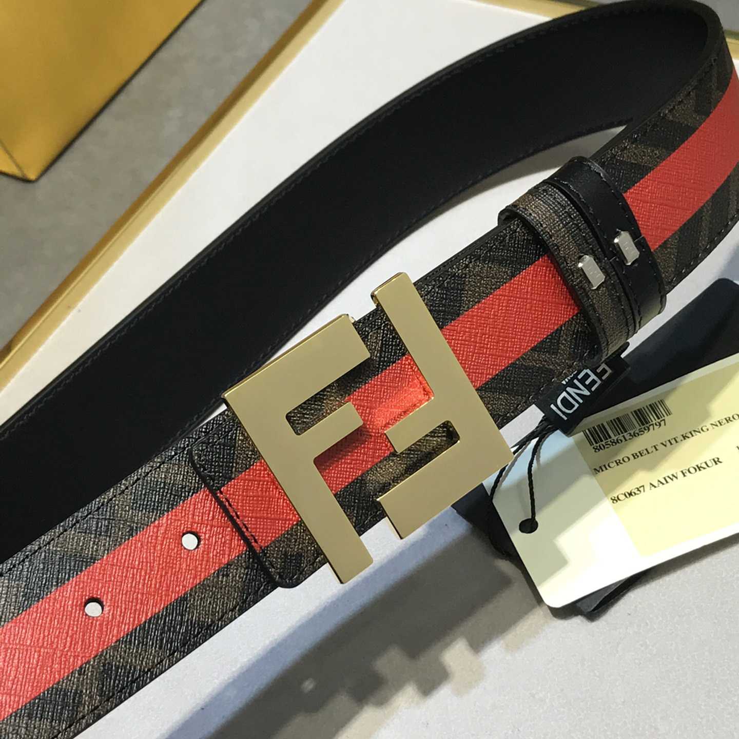 Black Reversible Leather Belt - DesignerGu