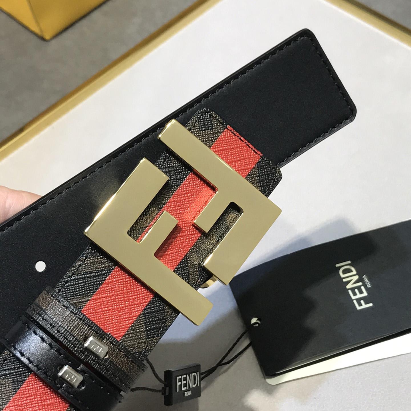 Black Reversible Leather Belt - DesignerGu