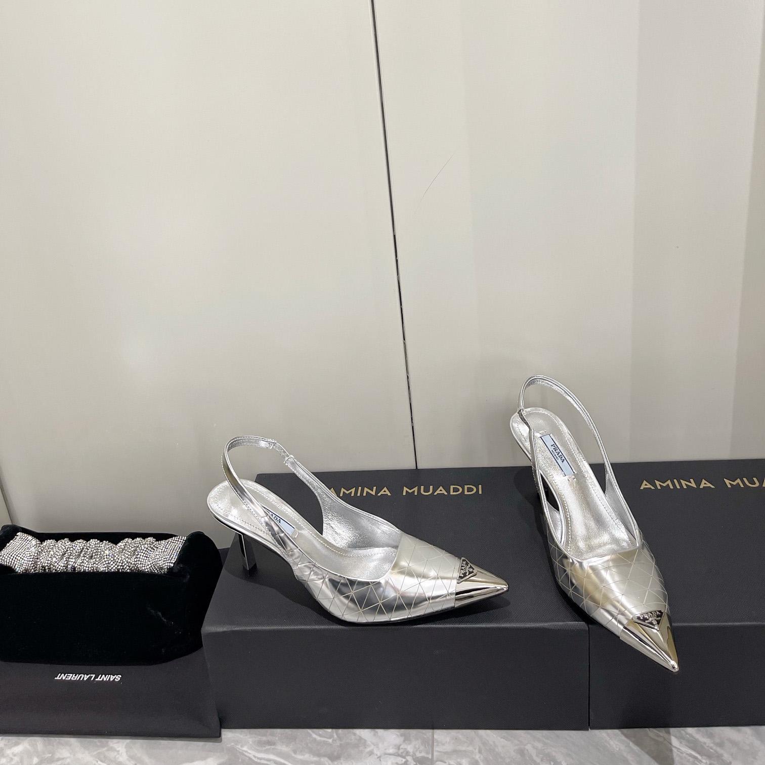 Prada 75mm Slingback Pump - DesignerGu