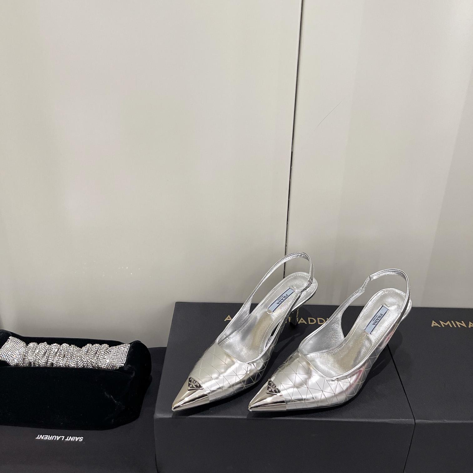 Prada 75mm Slingback Pump - DesignerGu