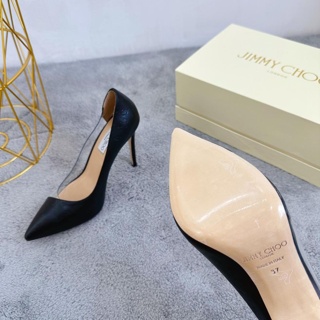 Jimmy Choo Leathre Cass Pumps   105mm - DesignerGu