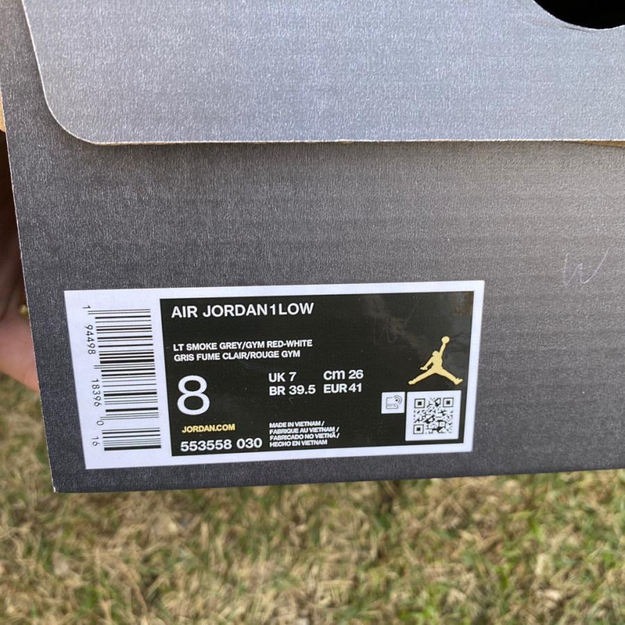 Air Jordan 1 Low “Light Smoke Grey” Sneaker   553558-030 - DesignerGu