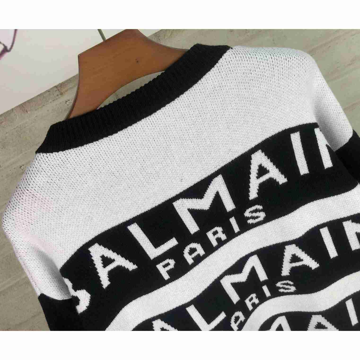 Balmain Wool-blend Crew-neck Sweater - DesignerGu