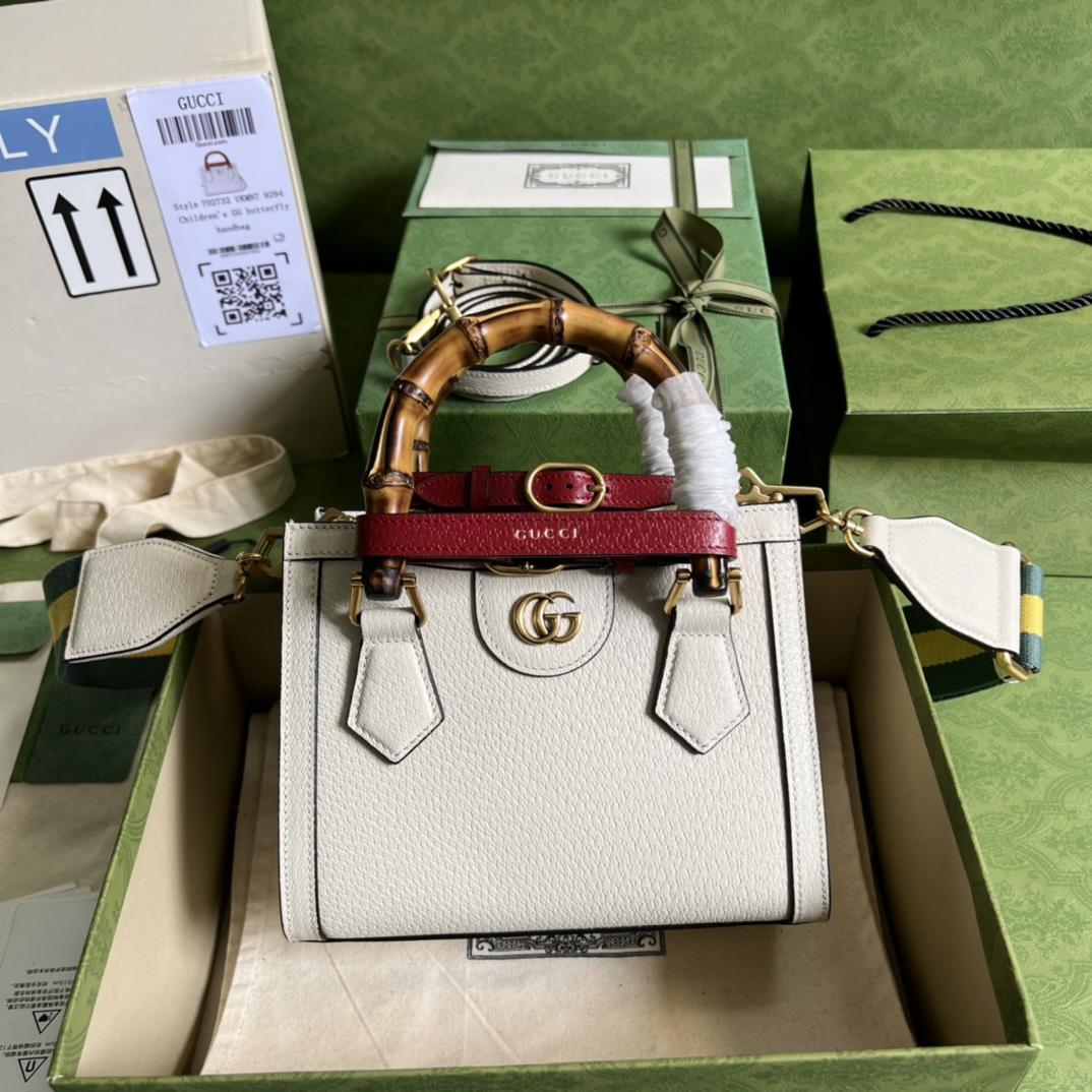 Gucci Diana Mini Tote Bag(20*16*10cm) - DesignerGu