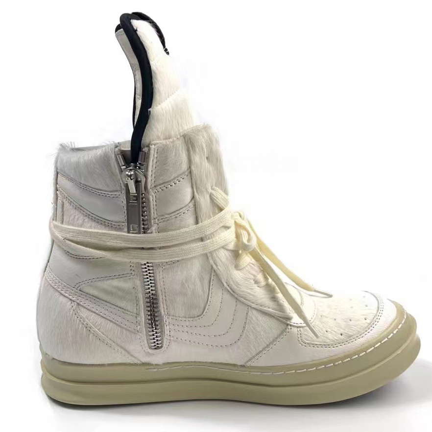 Rick Owens Dunks High-Top Sneakers - DesignerGu