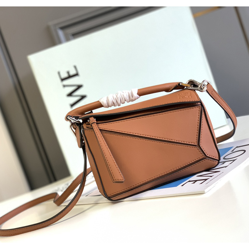 Loewe Mini Puzzle Bag In Classic Calfskin - DesignerGu