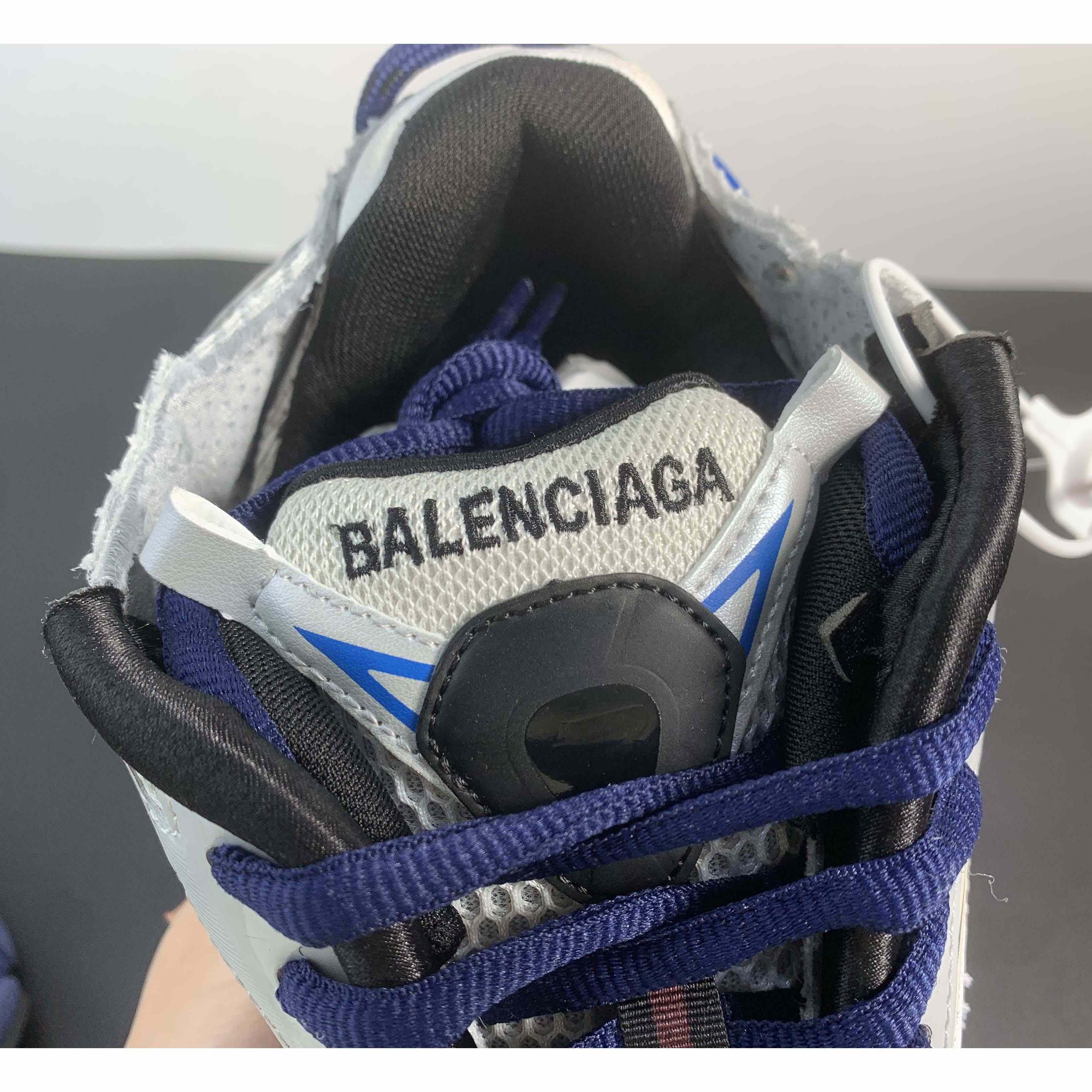 Balenciaga Runner Graffiti Sneaker In Blue - DesignerGu