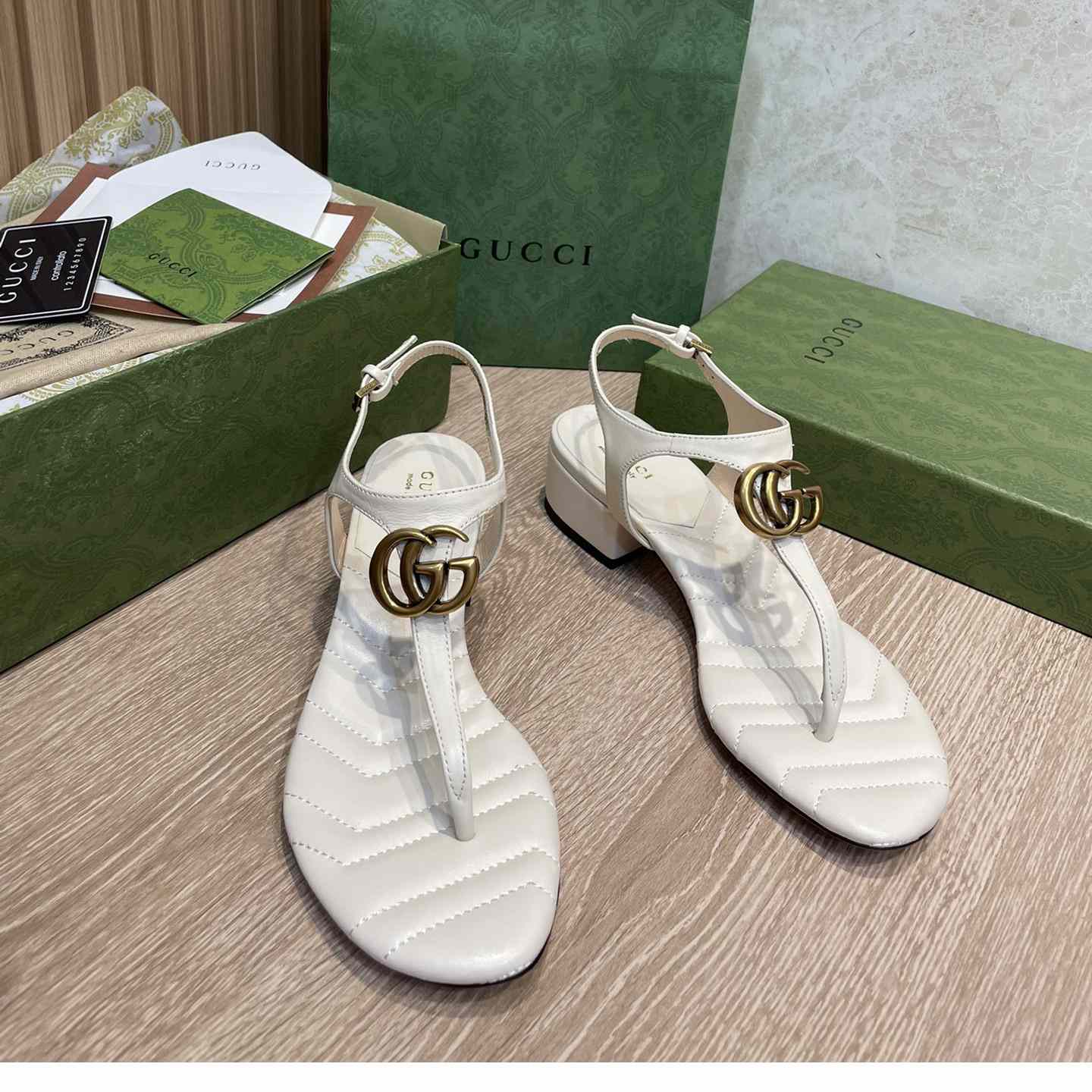 Gucci Women's Double G Sandal - DesignerGu