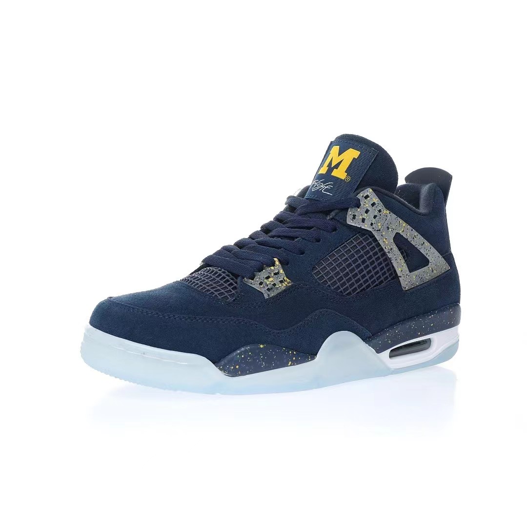 Nike Air Jordan 4 Retro PEUniversity of Michigan Sneaker      Ct8532-148 - DesignerGu