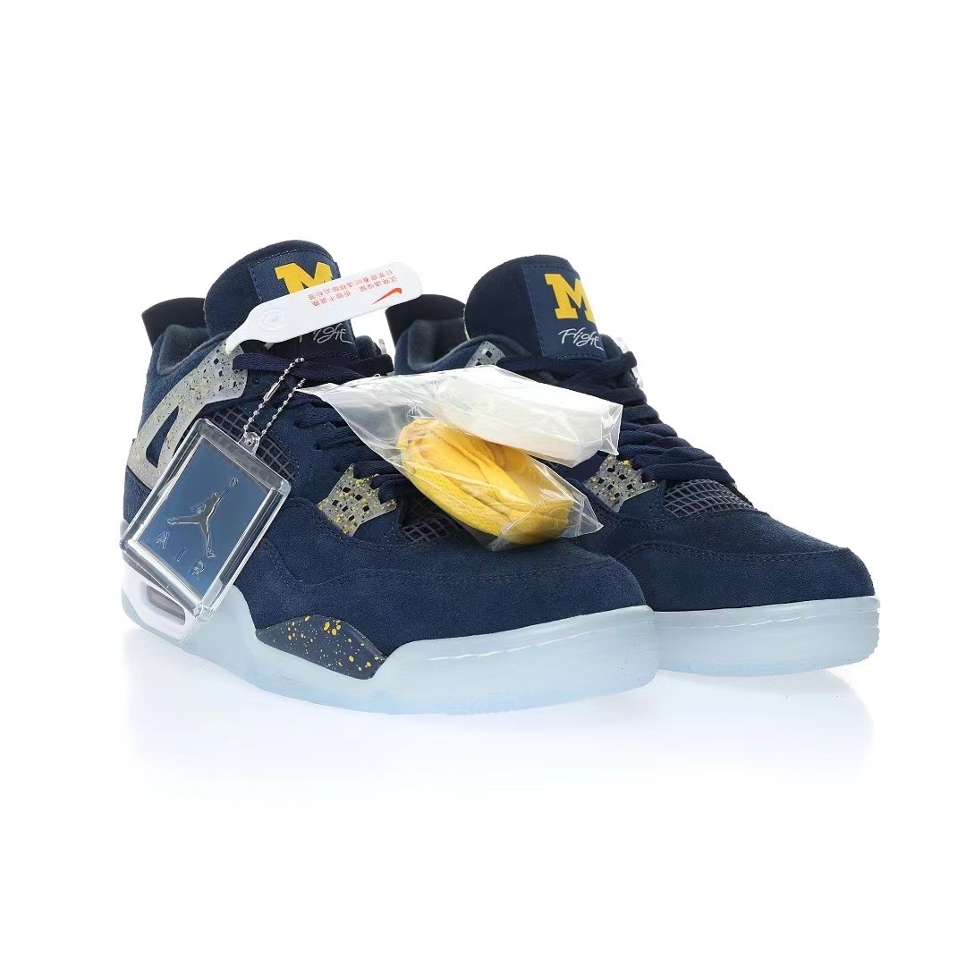 Nike Air Jordan 4 Retro PEUniversity of Michigan Sneaker      Ct8532-148 - DesignerGu