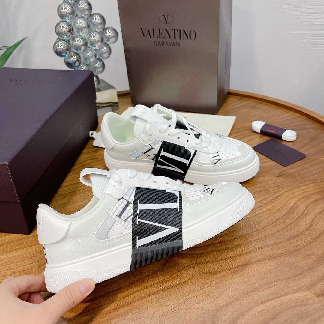 Valenti Low-top Calfskin VL7N Sneaker With Bands - DesignerGu