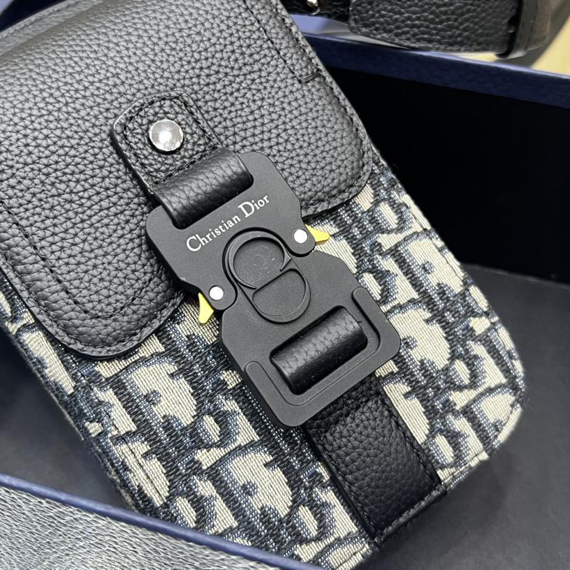 Dior Saddle Vertical Pouch With Strap  - DesignerGu