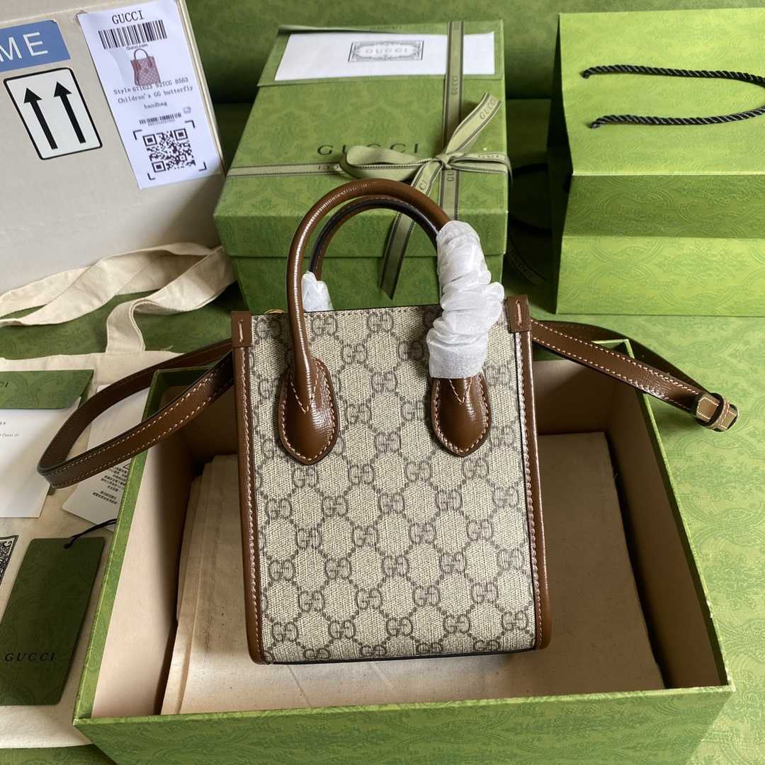 Gucci Mini Tote Bag With Interlocking G(16*20*7cm) - DesignerGu