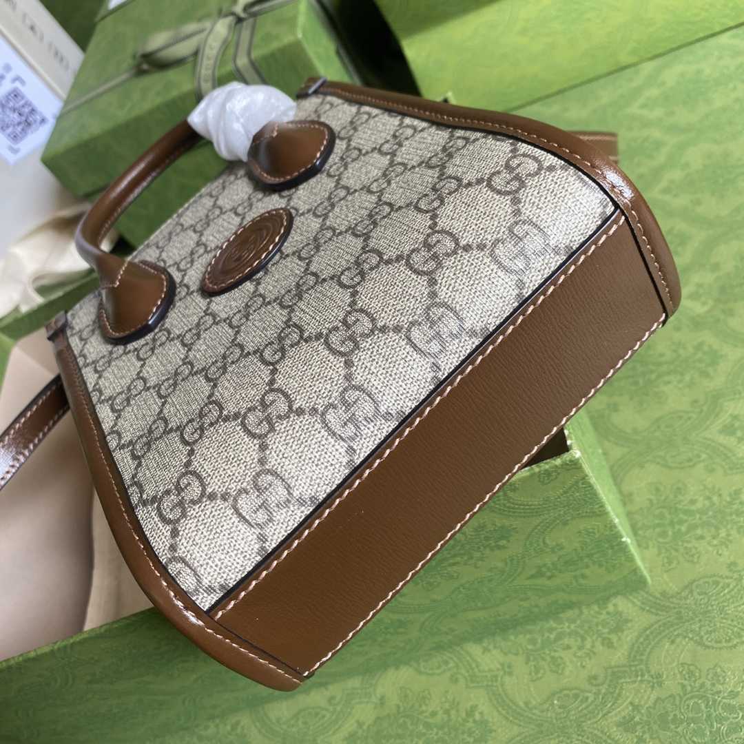 Gucci Mini Tote Bag With Interlocking G(16*20*7cm) - DesignerGu