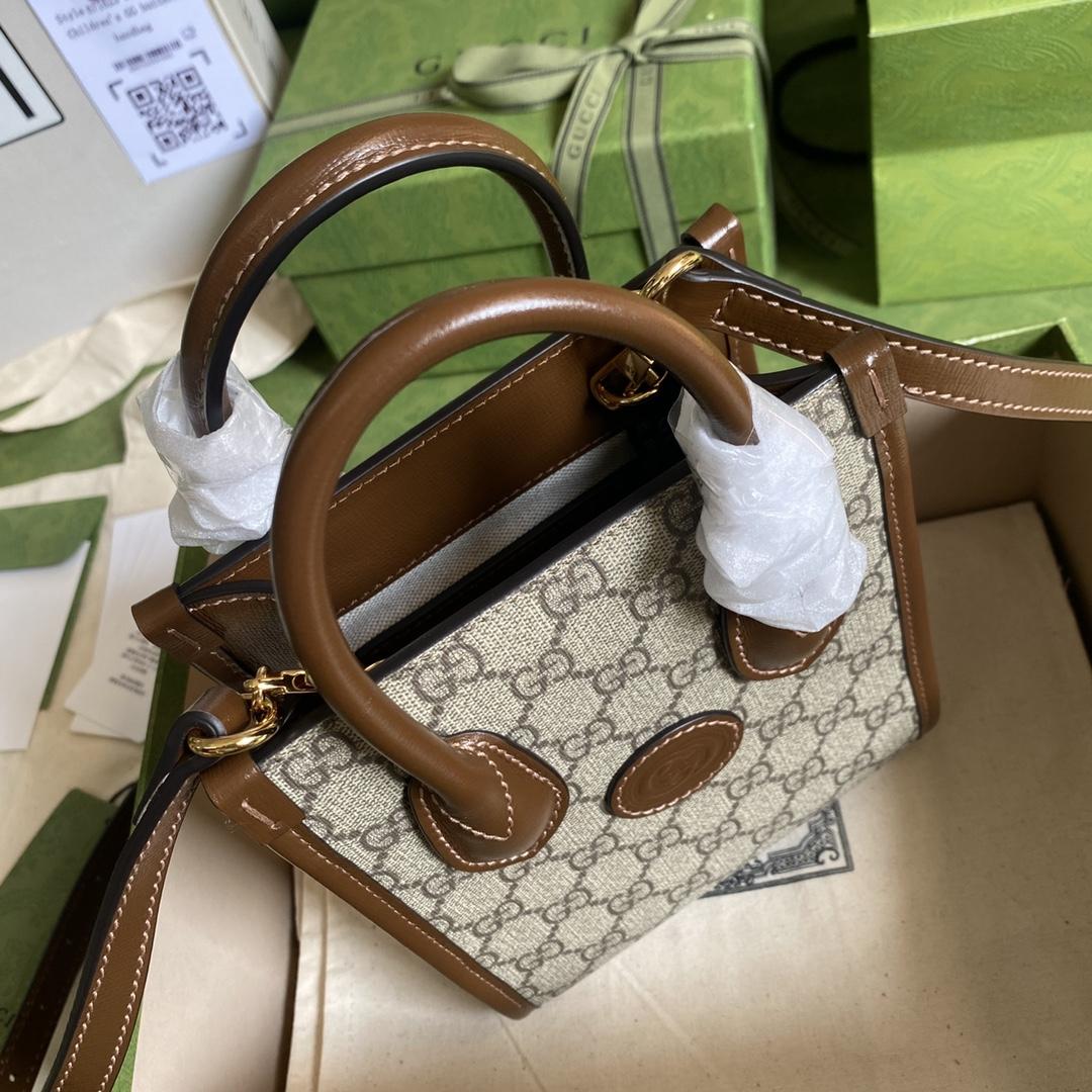 Gucci Mini Tote Bag With Interlocking G(16*20*7cm) - DesignerGu