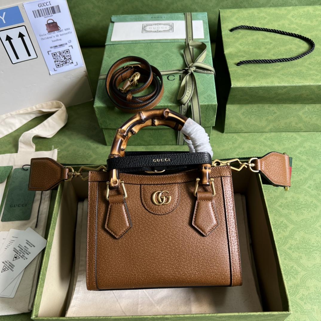 Gucci Diana Mini Tote Bag(20*16*10cm) - DesignerGu