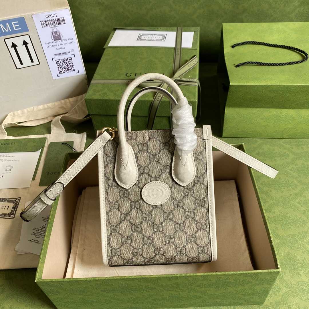 Gucci Mini Tote Bag With Interlocking G(16*20*7cm) - DesignerGu