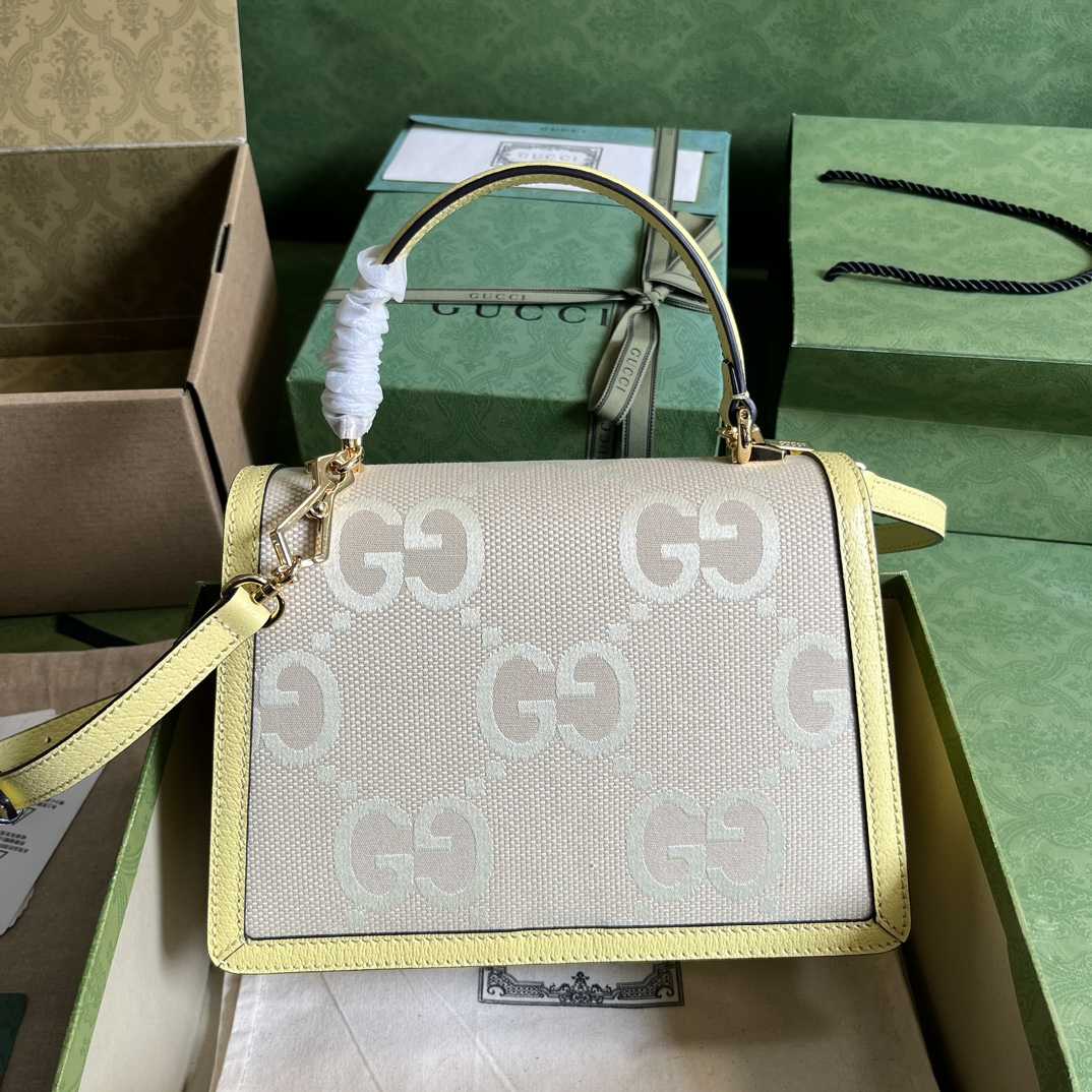 Gucci Ophidia Jumbo GG Top Handle Bag(25-17.5-7cm) - DesignerGu