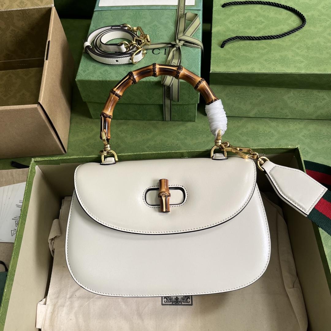 Gucci Bamboo 1947 Medium Bag(26-17-9cm) - DesignerGu