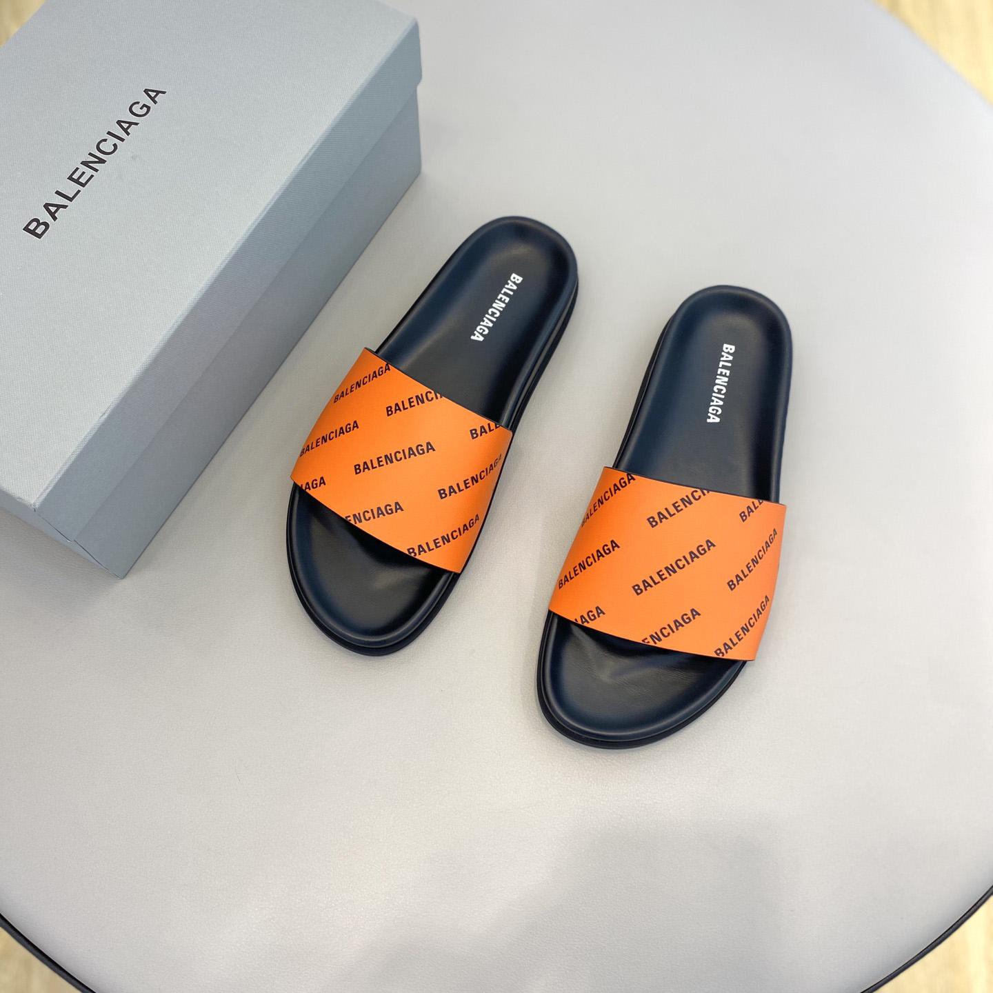 Balenciaga Logo Slide Sandal  - DesignerGu