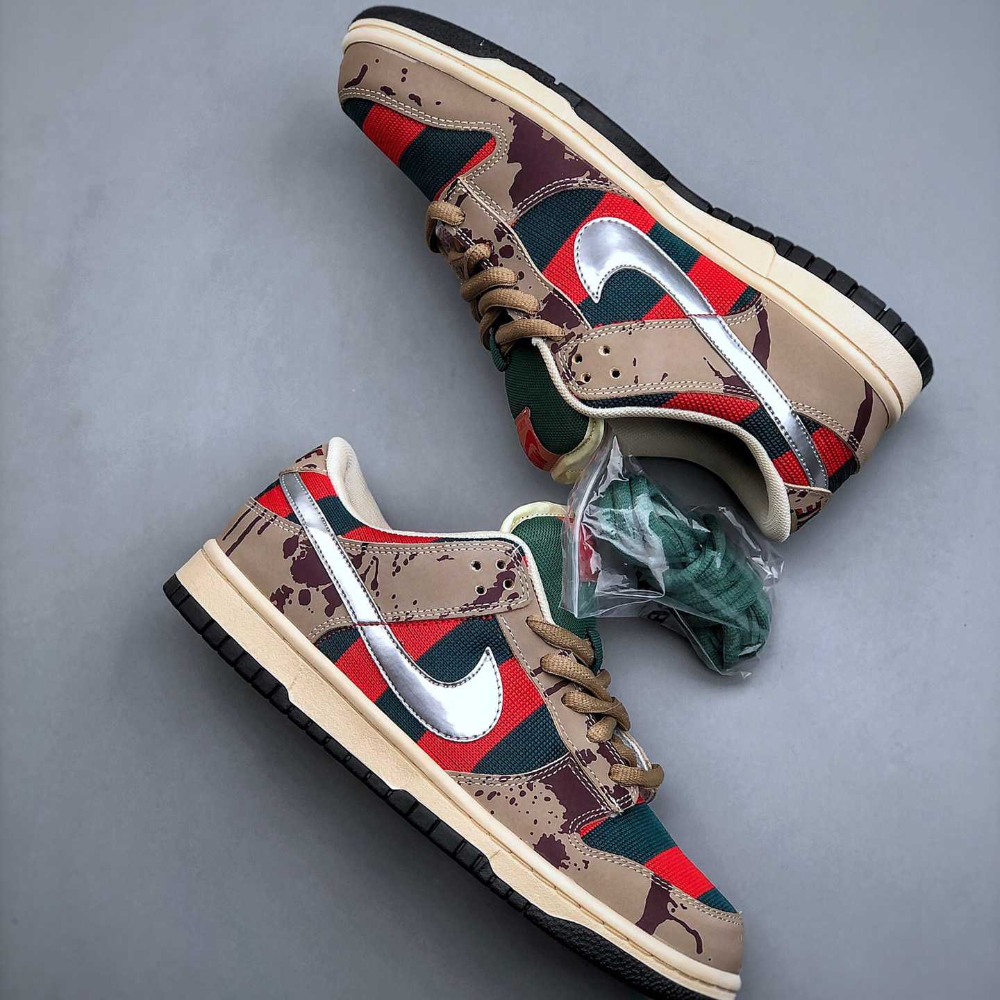 Nike Dunk SB Low Freddy Krueger Sneakers     313170-202 - DesignerGu