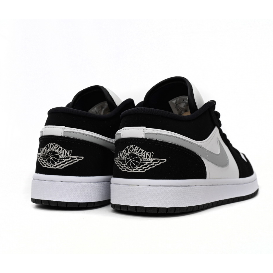 Air Jordan 1 Low Black and White Gray Sneaker    552780-018 - DesignerGu