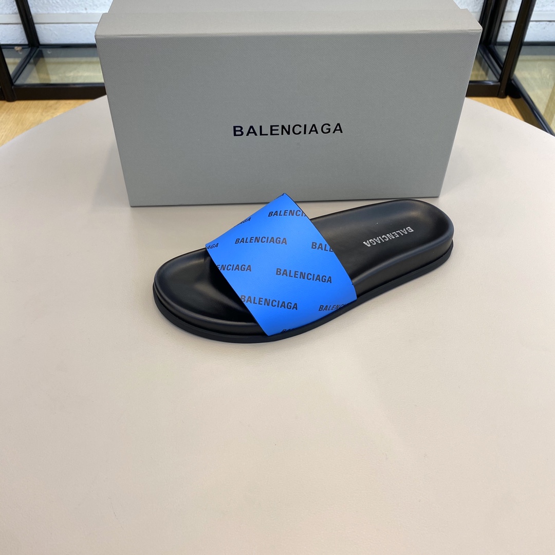 Balenciaga Logo Slide Sandal  - DesignerGu