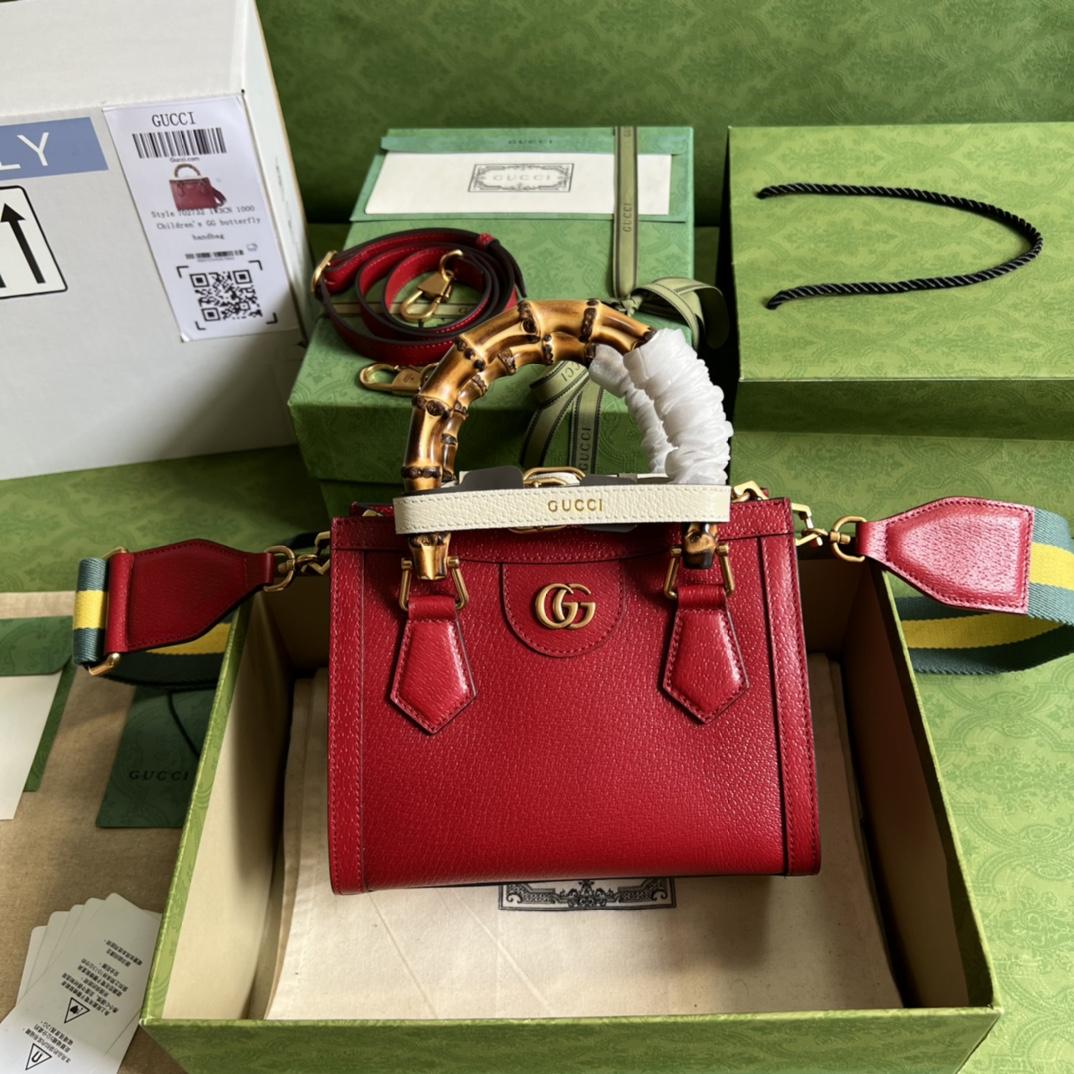 Gucci Diana Mini Tote Bag(20*16*10cm) - DesignerGu