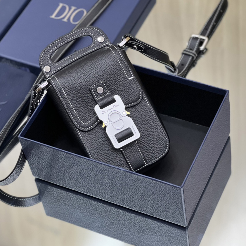 Dior Saddle Vertical Pouch With Strap  - DesignerGu