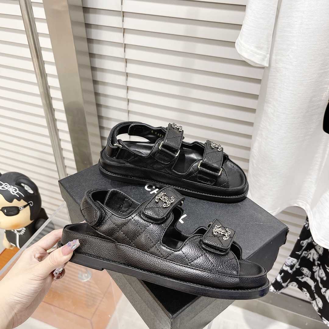 Chanel Sandals In Black - DesignerGu