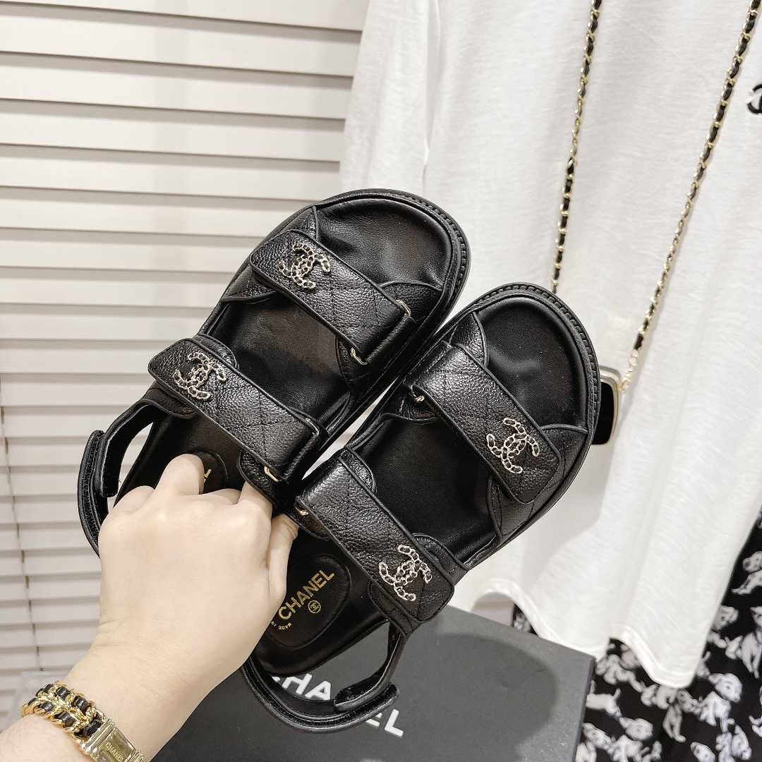 Chanel Sandals In Black - DesignerGu