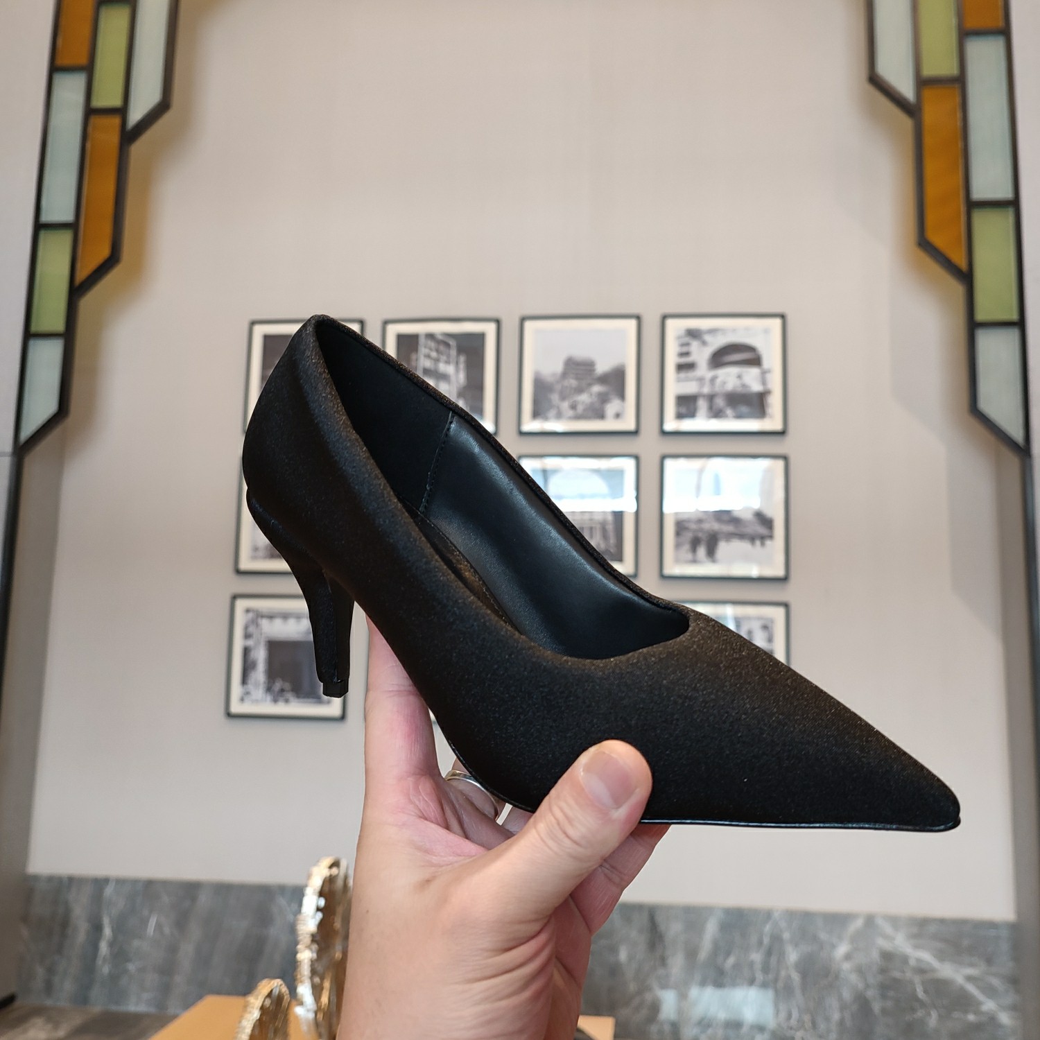 Balenciaga XL Pump 110mm In Black - DesignerGu