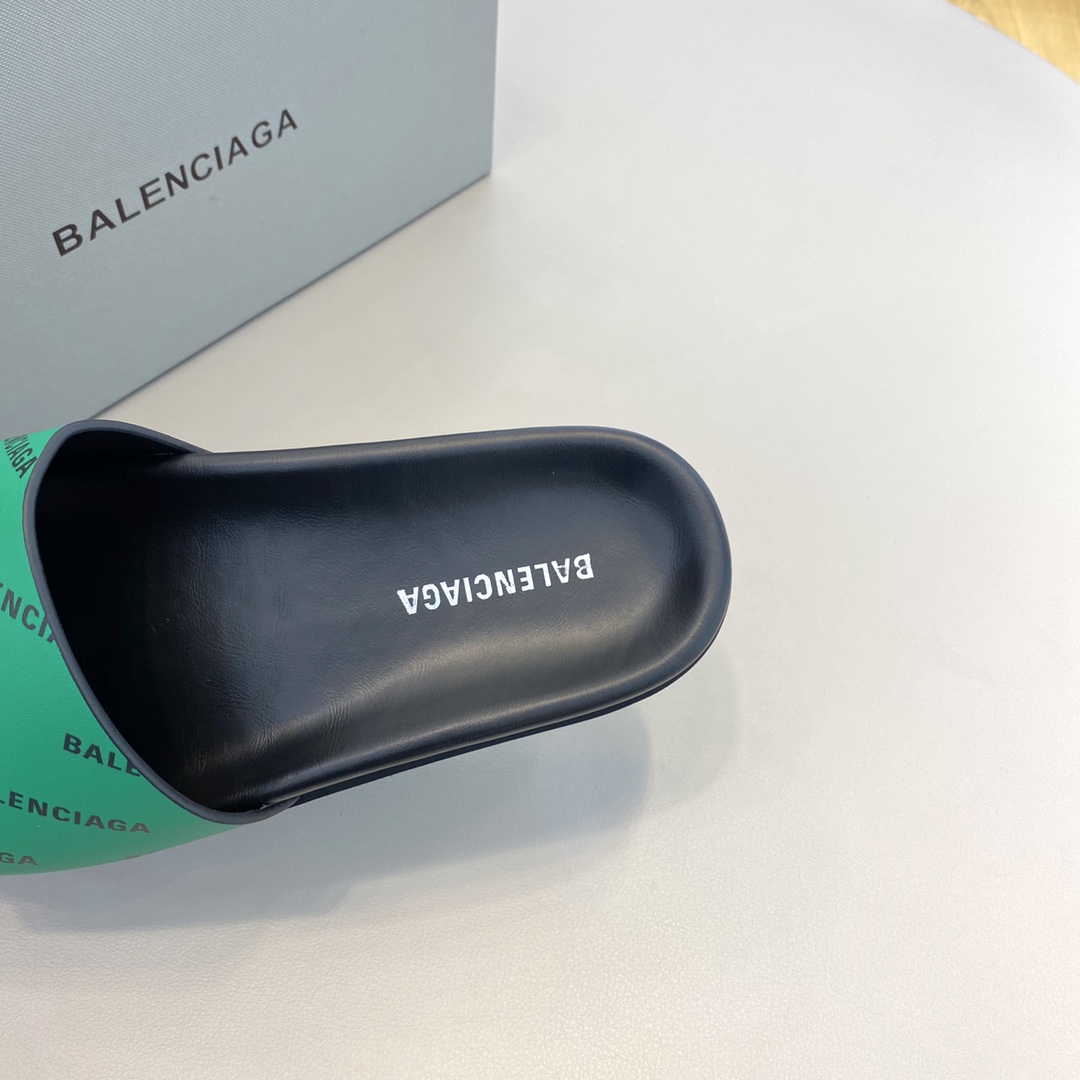 Balenciaga Logo Slide Sandal  - DesignerGu