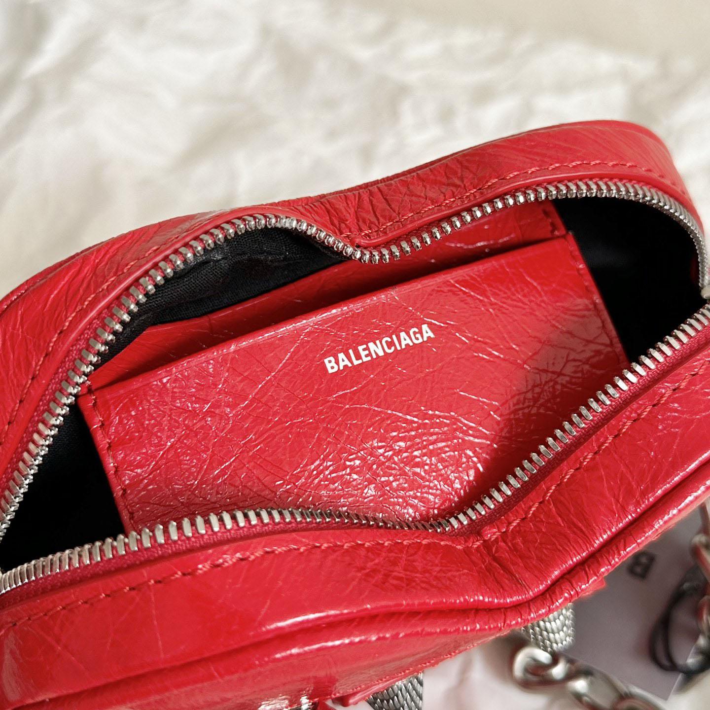 Balenciaga Le Cagole Heart Mini Bag In Red (16-12.7-4.5cm) - DesignerGu