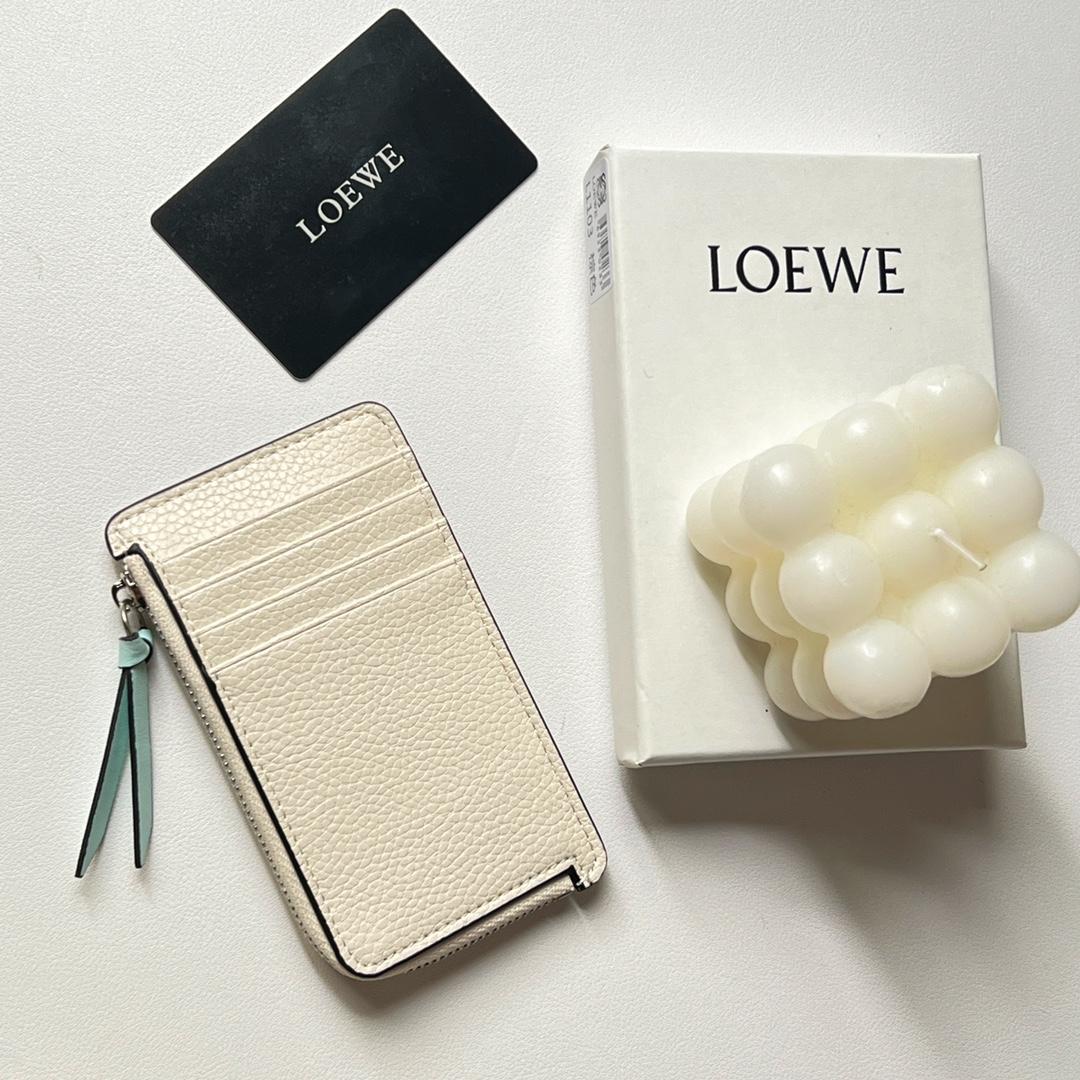 Loewe Coin Cardholder In Soft Grained Calfskin - DesignerGu