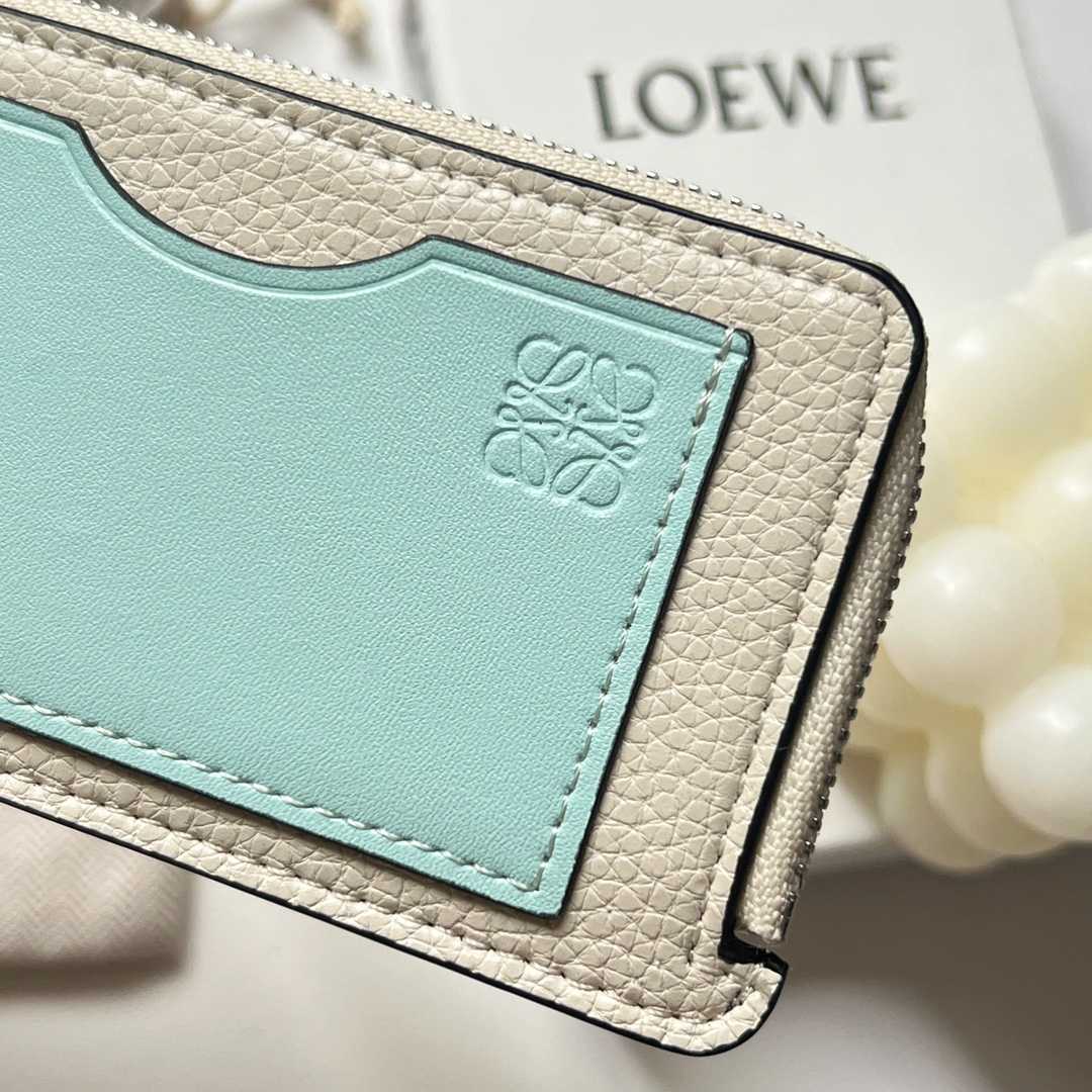 Loewe Coin Cardholder In Soft Grained Calfskin - DesignerGu