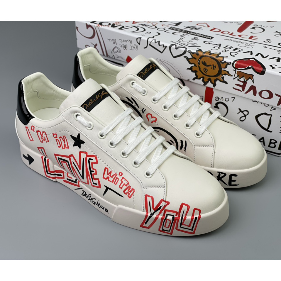 Dolce & Gabbana Portofino Cuore Sneakers - DesignerGu