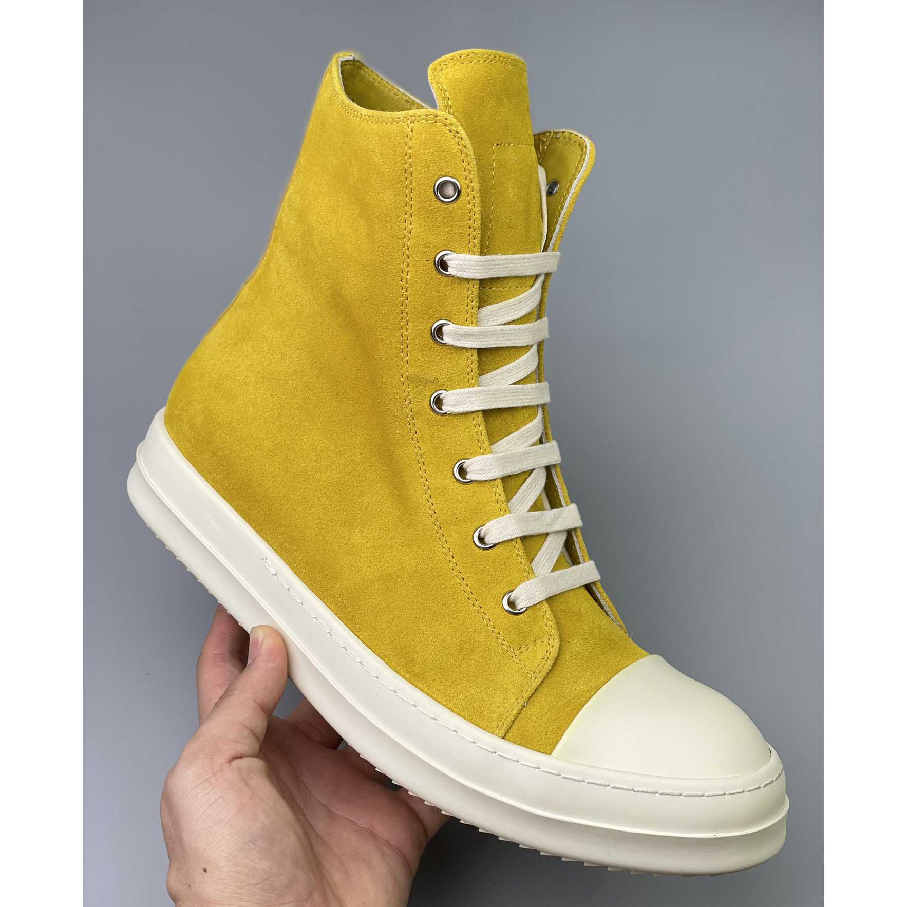 Rick Owens Strobe High-Top Sneakers - DesignerGu