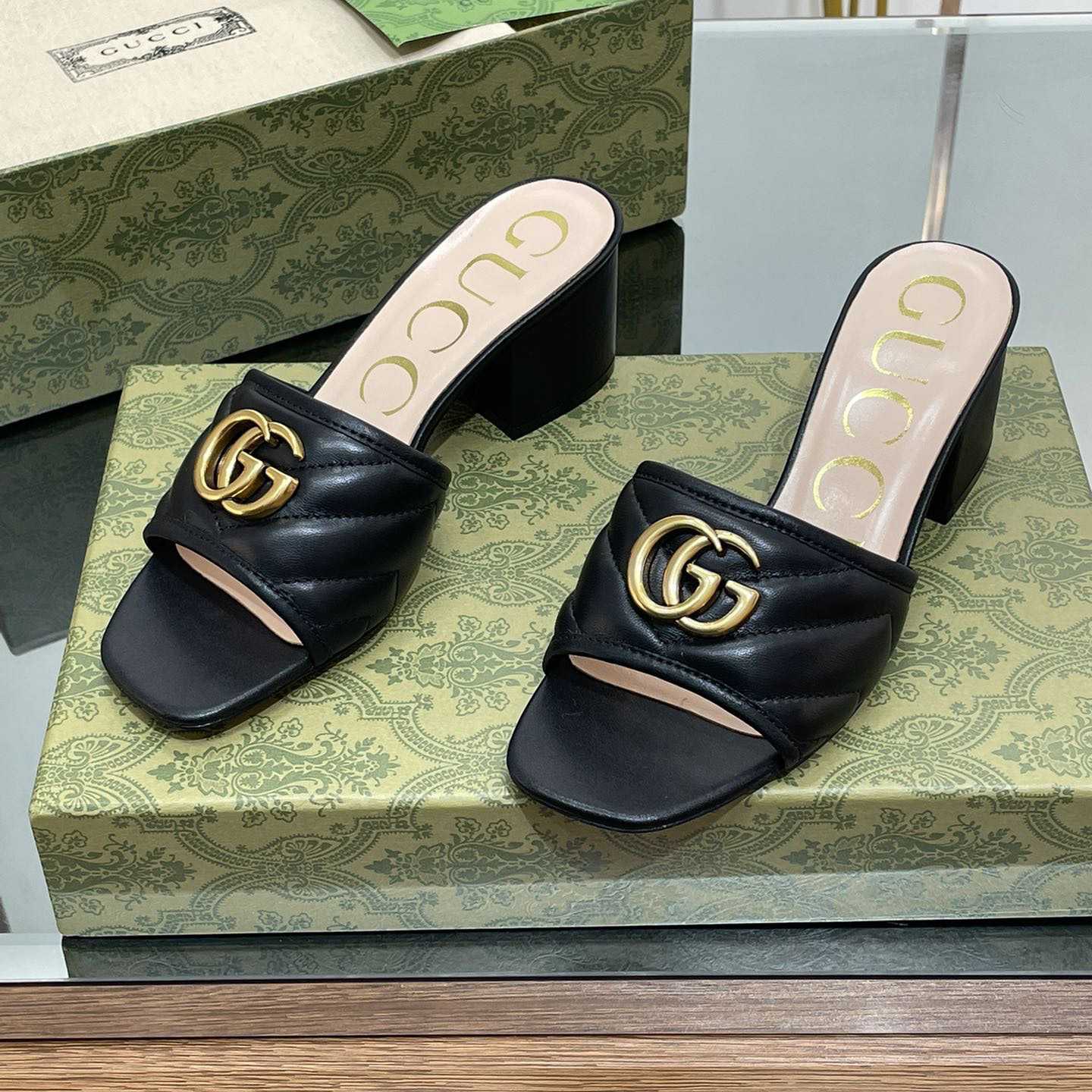 Gucci Women's Double G Slide Sandal - DesignerGu