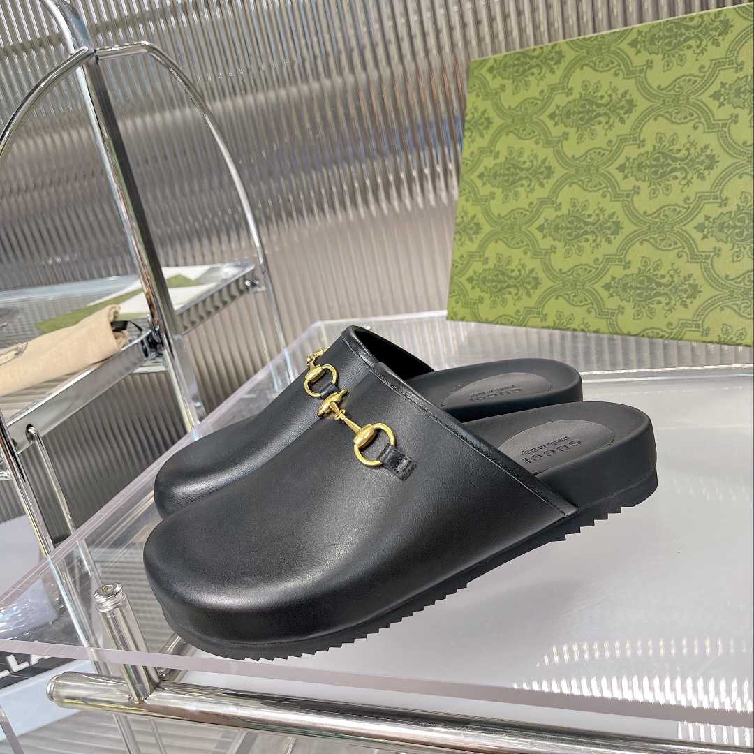 Gucci Horsebit Slip-on Sandal - DesignerGu