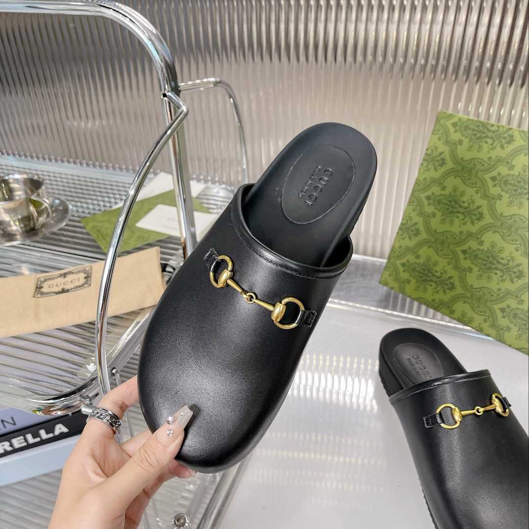 Gucci Horsebit Slip-on Sandal - DesignerGu