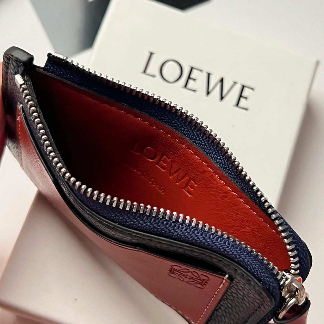 Loewe Coin Cardholder In Soft Grained Calfskin - DesignerGu