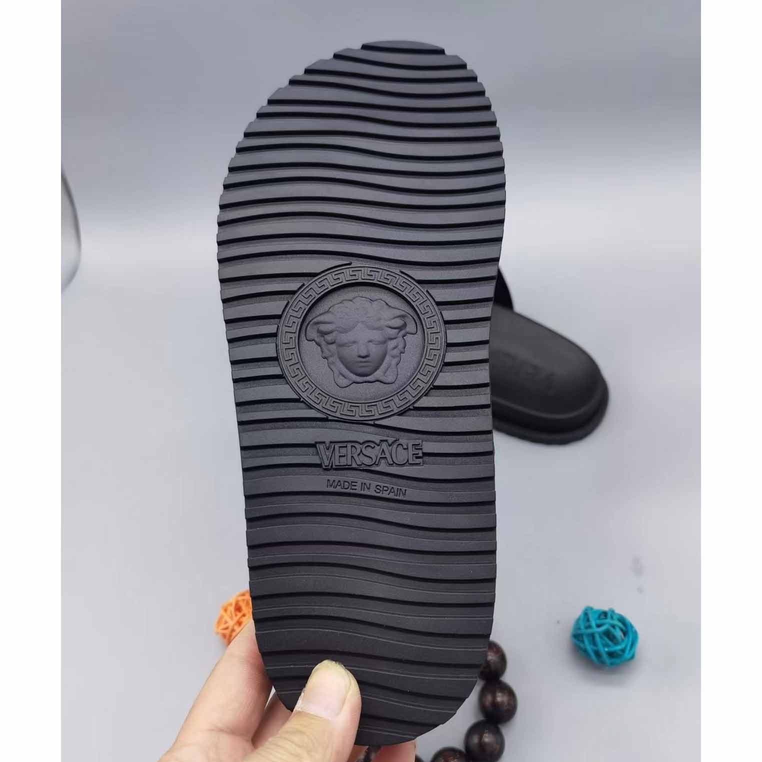 Versace Medusa Plaque Flip-Flop - DesignerGu