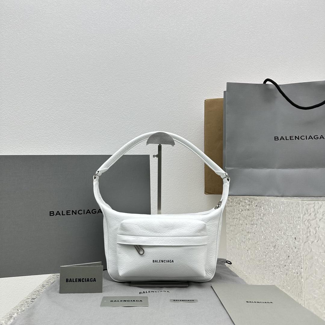 Balenciaga Raver Medium Bag With Handle In White - DesignerGu