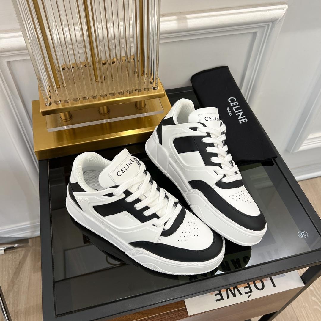 Celine CT-07 Celine Trainer Low Lace-up Sneaker In Calfskin - DesignerGu